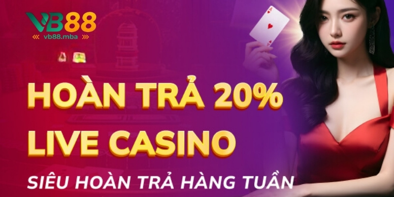Đa dạng các sự kiện khuyến mãi tại sảnh casino VB88