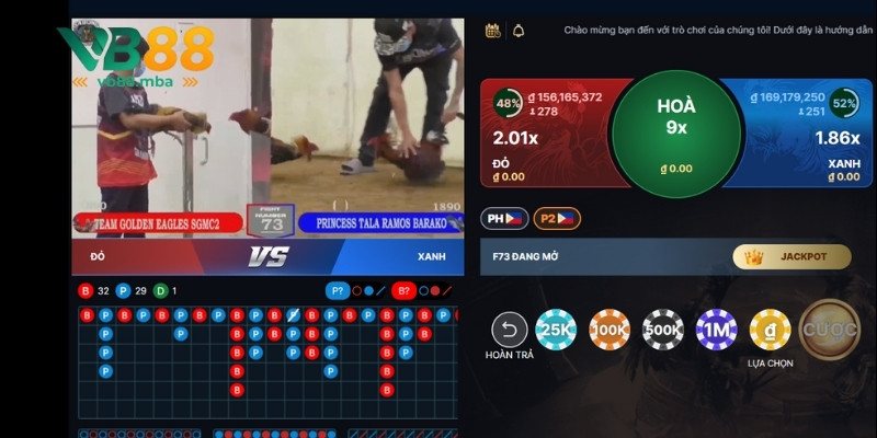 Đá gà cựa sắt VB88 hấp dẫn nhất