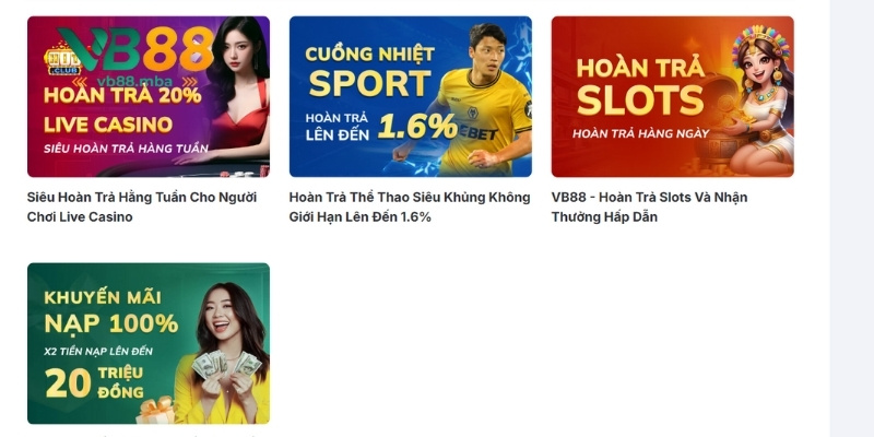 Giới thiệu khuyến mãi VB88