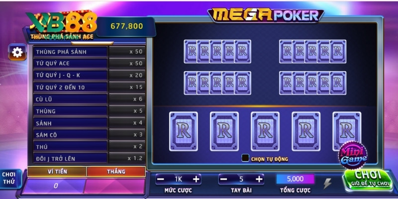 Luật chơi poker đổi thưởng cực dễ hiểu