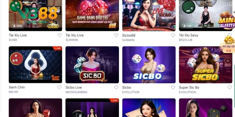 Tỷ lệ thắng cao tại tài xỉu VB88